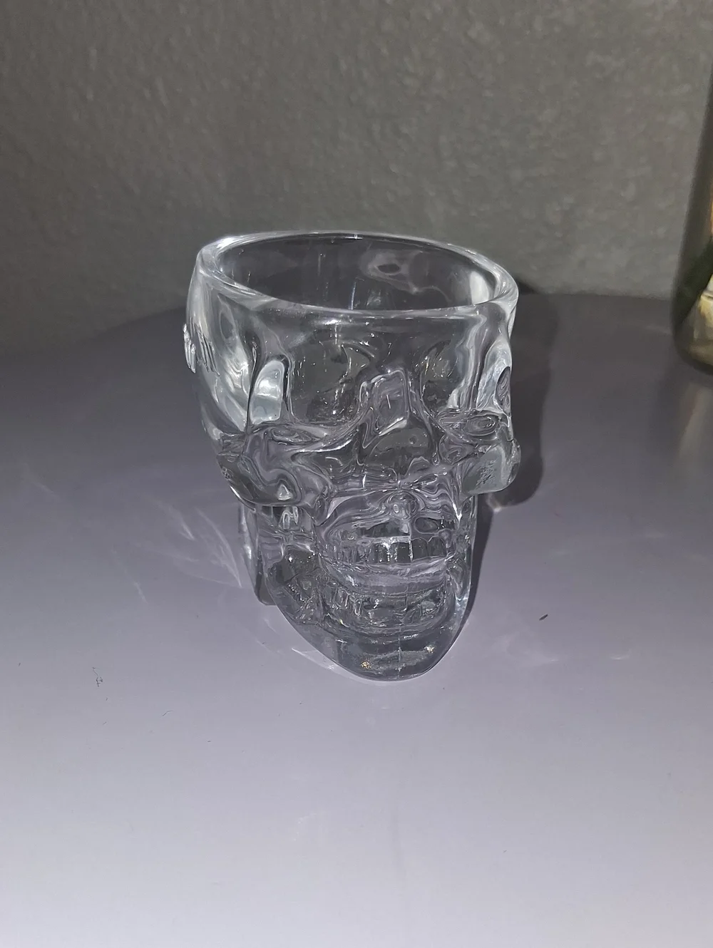 Clear Glass Skull Shot Glass - Home Accents (One)